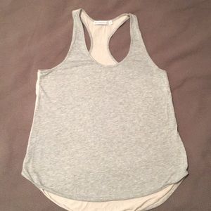 3/$20 Women’s M grey and pink tank top